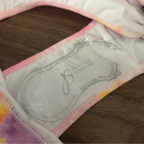 Jessica Simpson Pink and Purple Kids Swim Bottoms L NWOT - Picture 5 of 7